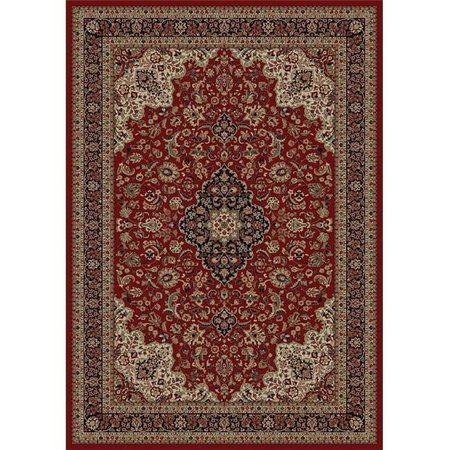 CONCORD GLOBAL TRADING Concord Global 20804 3 ft. 11 in. x 5 ft. 7 in. Persian Classics Medallion Kashan - Red 20804